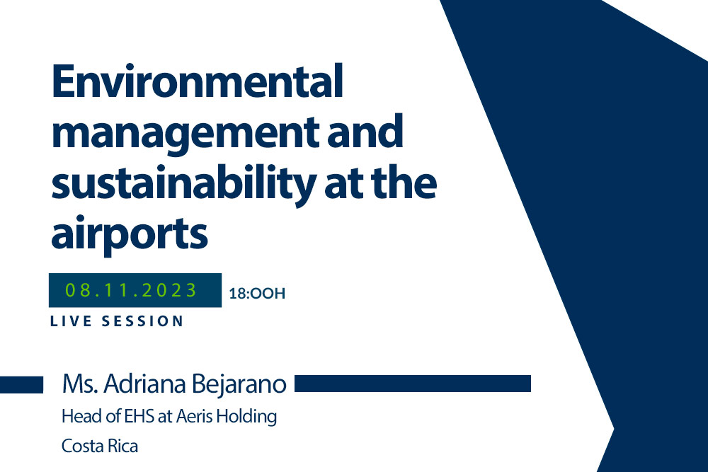 Webinar about Environmental management and sustainability at the airports